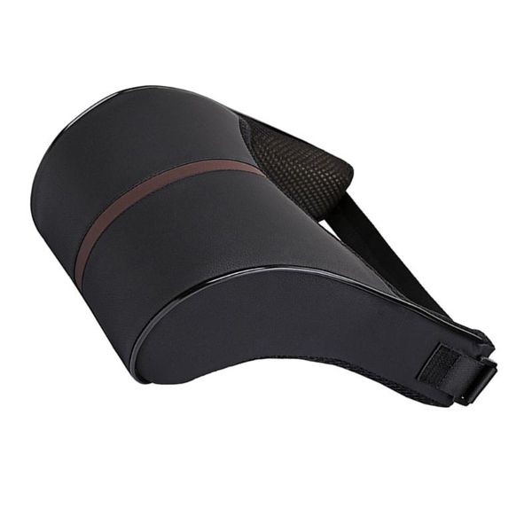 

car organizer 2pcs neck pillow high-elastic comfortable retractable back support black