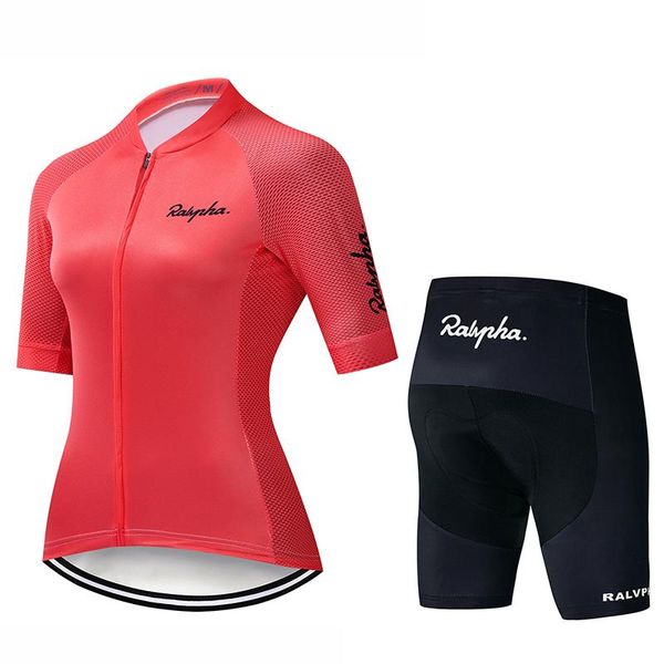 

racing sets 2021 pro team ropa ciclismo raphaful cycling clothing mujer short sleeve jersey set mtb bike uniforme maillot, Black;blue