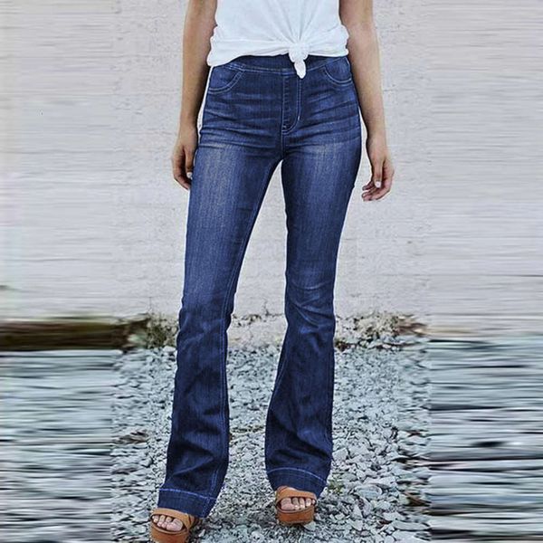 

shiying women's wash slim high waist jeans casual wide leg pants 78866, Black;white