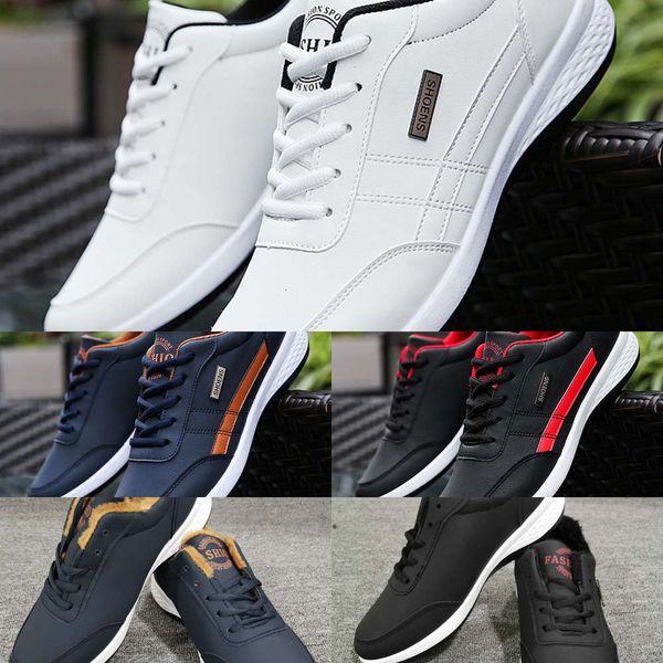 

casual shoes spring new 2021 men's korean fashion leather casual board sports wx7k, Black