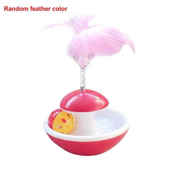 

cat toys pet supplies home funny playing artificial feather garden scratching kitten with bell training interactive toy tumbler ball