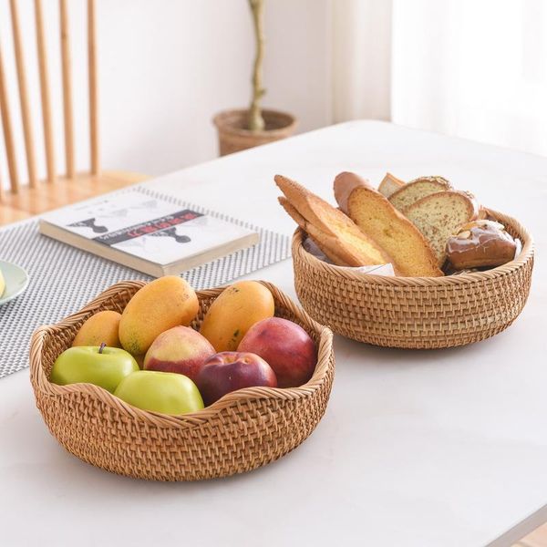 

storage baskets vietnam rattan woven basket bread fruit picnic snack wholesale