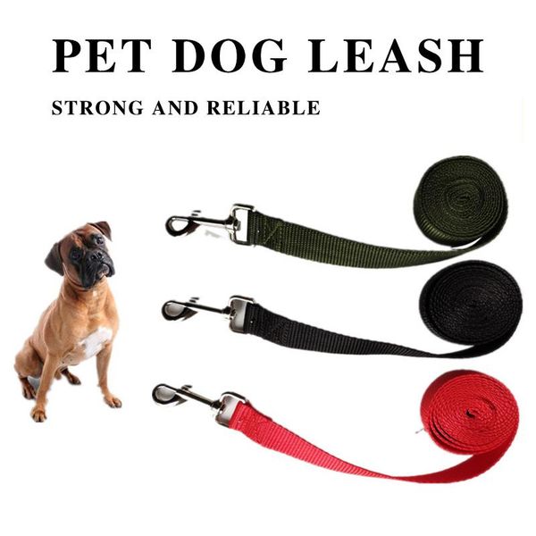 

dog collars & leashes 1.8m/3m/4.5m leash durable nylon rope long outdoor walking training lead ropes for dogs cats supplies traction