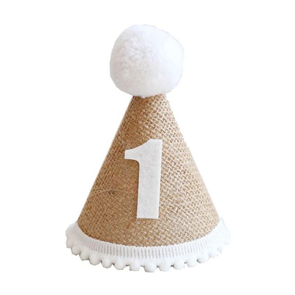 

party hats 1 pc kids birthday hat linen children headwear po prop favor