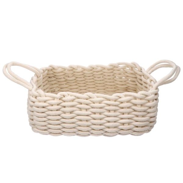 

storage baskets cotton thread basket decorative home bin organizer decoration