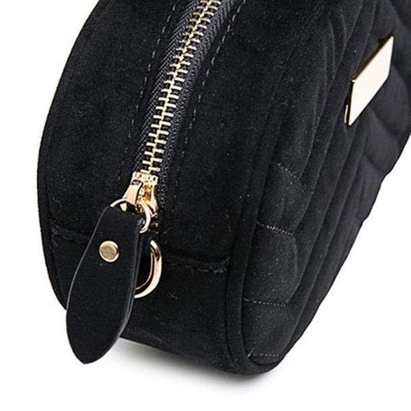 

waist bags 066c women velvet bag chain fanny pack travel belt purse shoulder tote