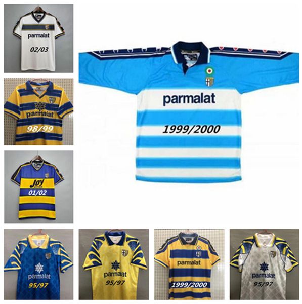 

retro classic 1998 1999 2000 2002 2003 parma soccer jerseys f.cannavaro crespo nakata football shirt, Black;yellow