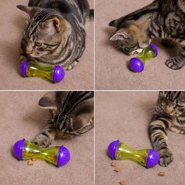 

dog feeder plastic funny pet dispenser treat ball puppy leakage toy e7 cat toys