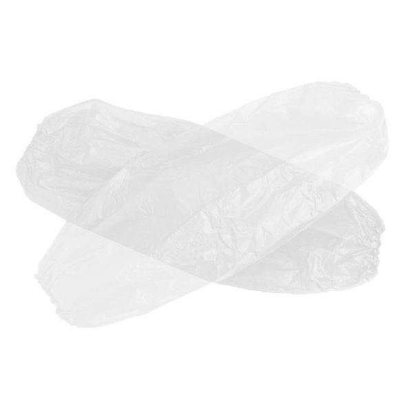 

disposable gloves 300pcs white durable household plastic el cover elastic waterproof clean