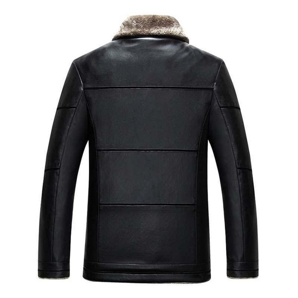 

men's jackets arrival 2021 winter soft pu leather men casual thick outwear coat mens luxury fleece parka 8xl plus size, Black;brown