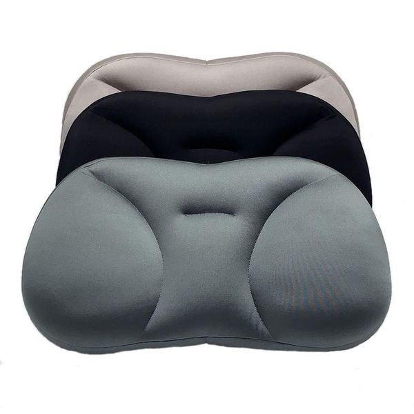 

pillow 3d neck air cusion head rest deep sleep addiction washable polyester pillowcase cover foam particles travel pillows