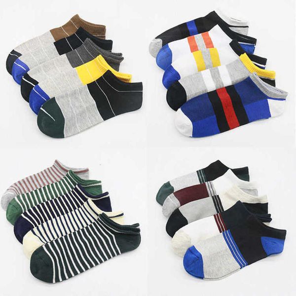 

socks cotton low comfortable men's mesh boat straight naked socks, Black