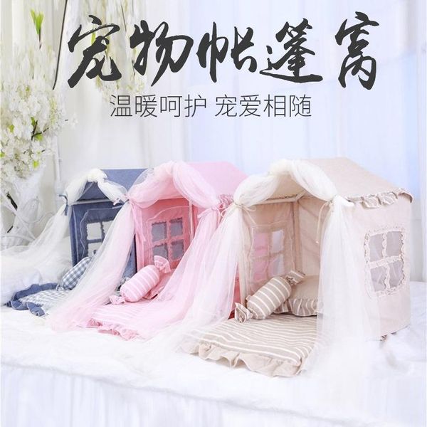 

dog houses & kennels accessories pet tent house can be dismantled and washed in the lovely princess teddy kennel cat supplies