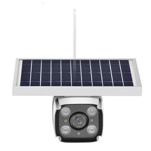

solar camera with 2-way intercom 5.5w panel pir motion detection cloud storage hd ip rainproof cameras