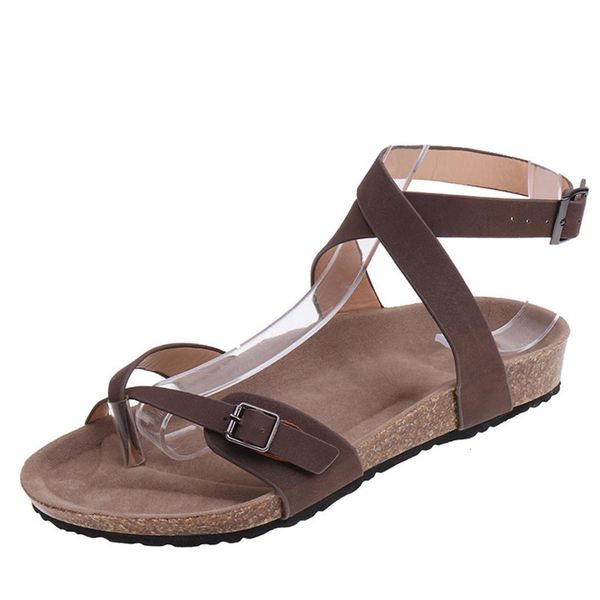 

-factory direct flat sandals for beach chaussures femme clog plus size 43 casual flip flop, Black