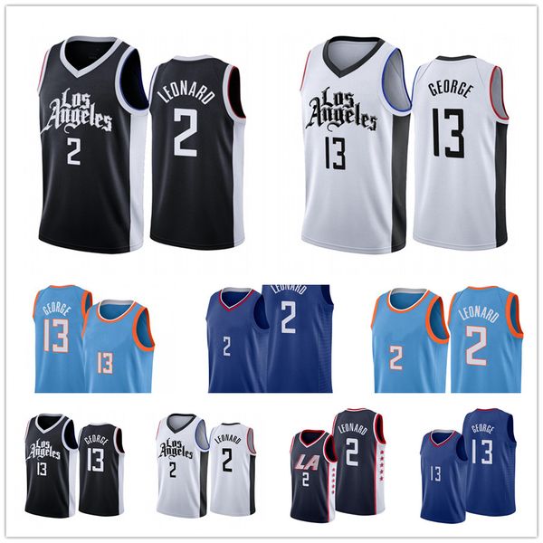 

2021 basketball jersey kawhi leonard 2 paul george 13 jerseys, Black;red