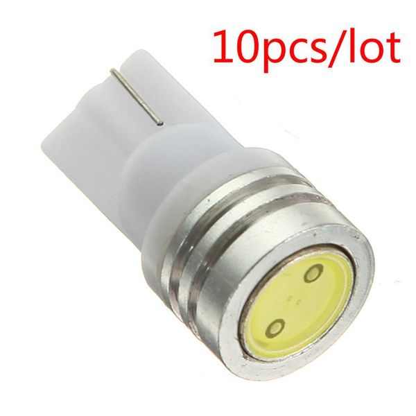 

bulbs 10pcs/lot 194 168 1 smd white auto side wedge tail led light bulb turn signal parking marker lamp dc 12v support dropship