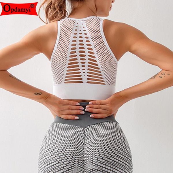 

gym clothing sports bra women high impact seamless underwear cut out back removable padded workout fitness yoga xl, White;black