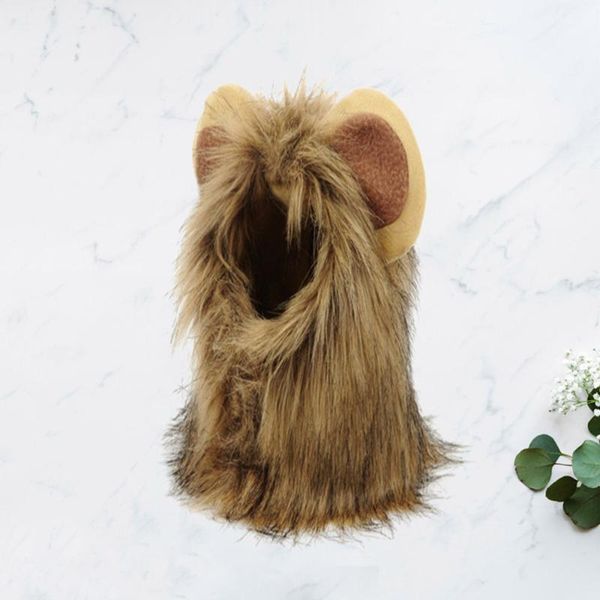 

dog apparel 1pc cat hat cap wacky pet lion shape wig costume supplies )