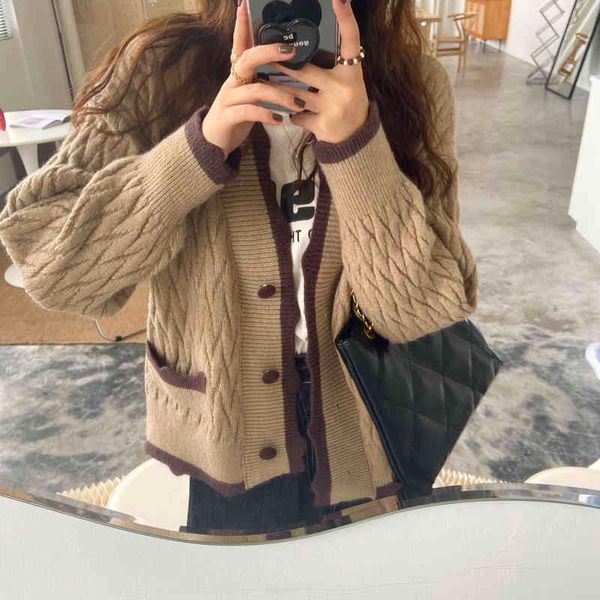 

sweaters korean sweater casual cardigan v-neck women sweet knitwear outwear autumn loose retro coat soft knitted, White;black