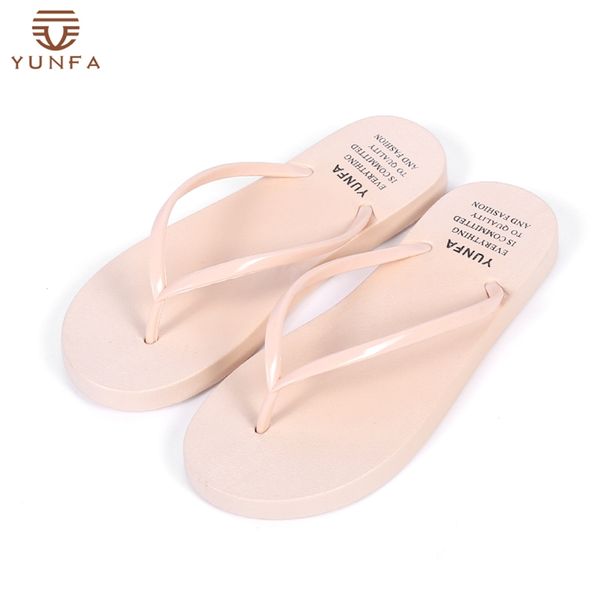 

fashion pvc summer beach custom brand women slides outdoor flip flops, Black