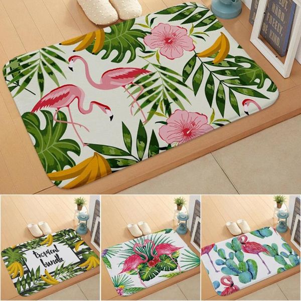 

carpets 1pc stylish flamingo kitchen bathroom anti-slip doormat carpet floor mat home decor