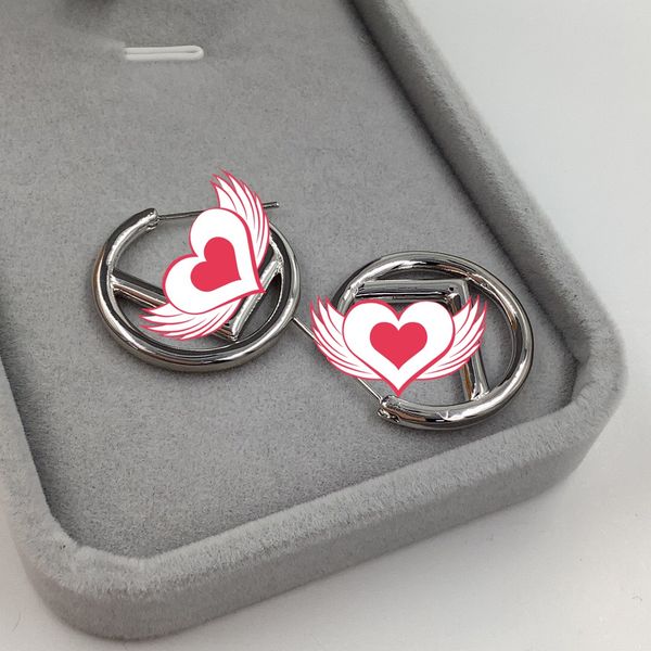 

2021 korean fashion letters dangle & chandelier retro round casual all-match earrings silver needle female fast delivery