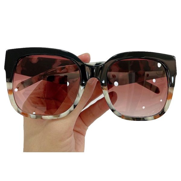

sunglasses fashion square women designer oversized gradient sun glasses for female uv400, White;black
