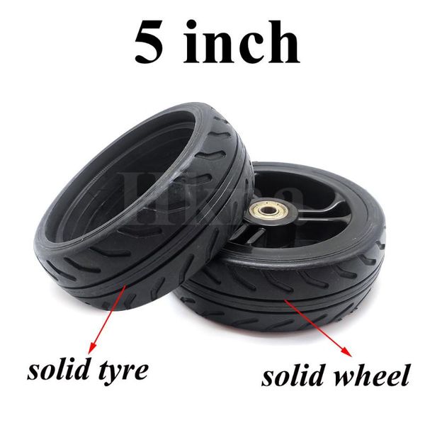 

motorcycle wheels & tires good quality 5 inch solid tyre fast wheel f0,jack,nes carbon fiber scooter