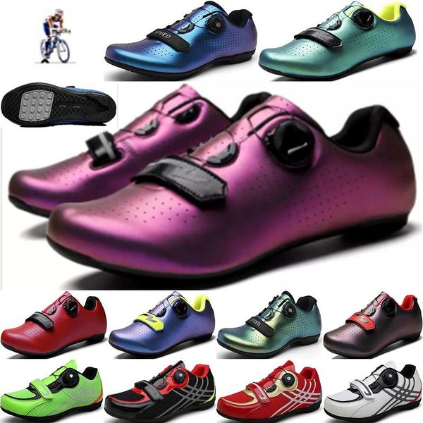 

men's and women's cycling shoes, pair road training, sfootwear, Black