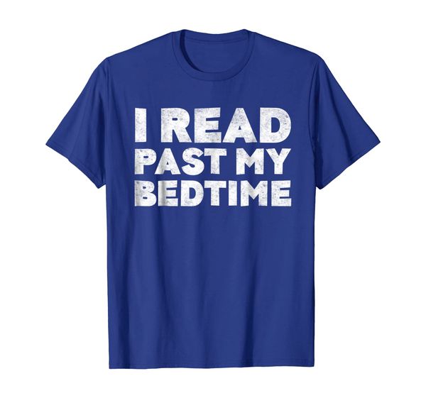 

i read past my bedtime t-shirt book lover gift shirt, White;black