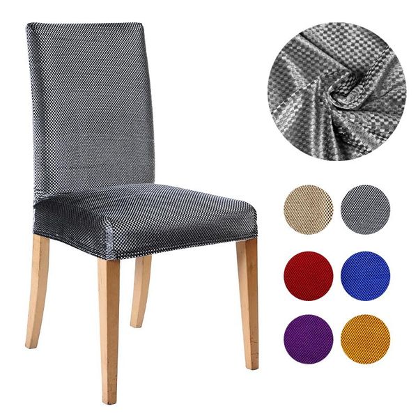 

chair covers 2021 arrival direct selling 1 piece jacquard fabric universal size bar cover luxury dining room seat for case