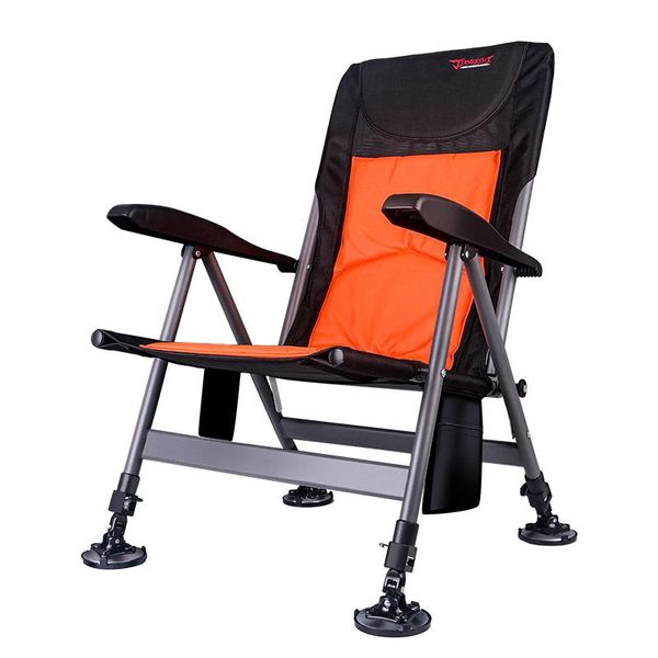 

fishing accessories chuangwei luxury chair adjustable back with metal aluminum alloy foldable portable