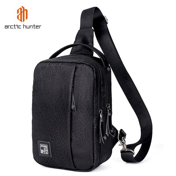 

male large capacity chest bag short trip crossbody bags for men waterproof shoulder pack cell phone flap pouch waist
