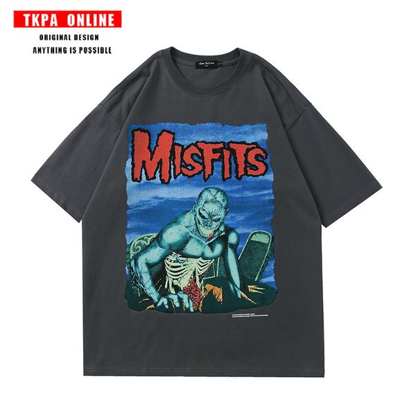 

tkpa american street men's short sleeve t-shirt, White