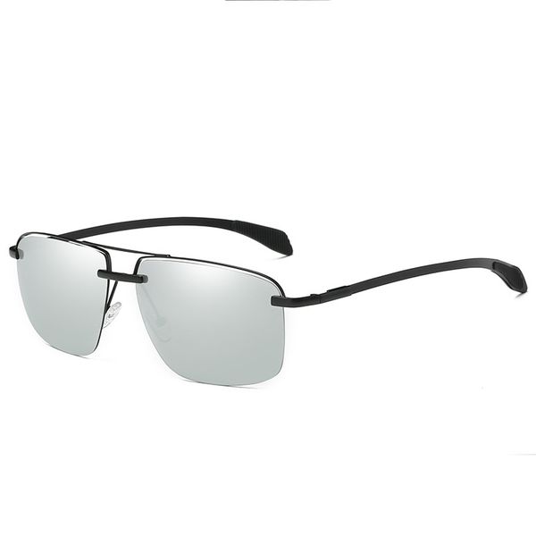 

luxury designer glasses sunglasses men polarized vintage square frame sun glasses aluminum magnesium driver gunes gozlugu erkek driving mirr, White;black