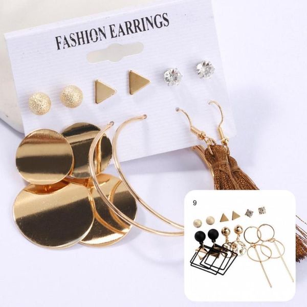 

hoop & huggie chic 1 set beautiful various scenes ear hook decorative dangle earrings elegant for party, Golden;silver