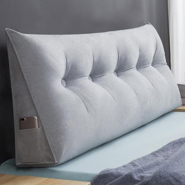 

pillow double head triangle cushion backrest waist bed soft bag home lumbar pillowliving room pad