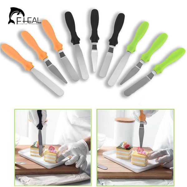 

baking & pastry tools fheal stianless steel butter cake cream knife spatula for smoother icing frosting spreader fondant decorating