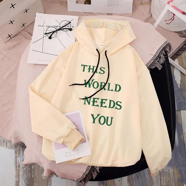 

women's hoodies & sweatshirts need you women letter pullovers autumn long sleeve casual female girls tracksuits, Black