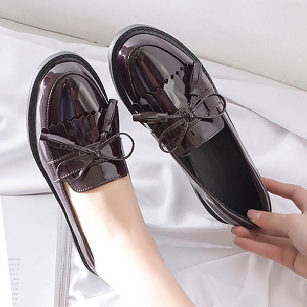 

dress shoes women square head pumps retro party casual black patent leather low heel women's high heels