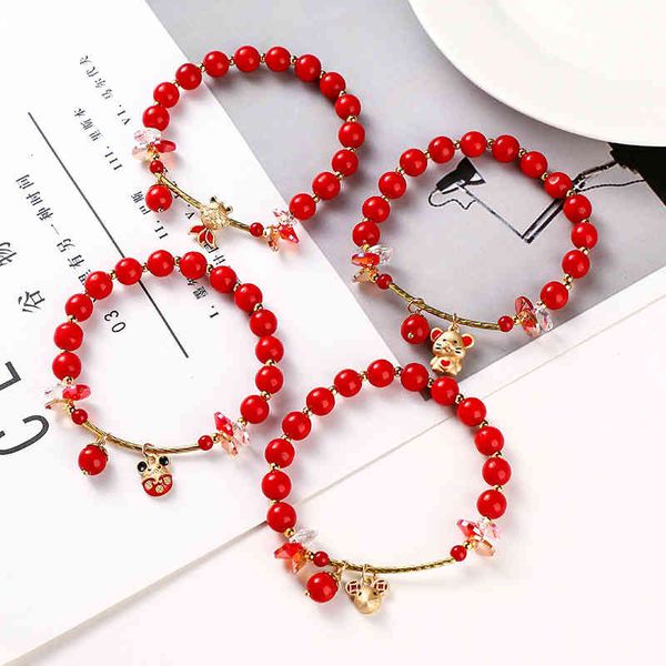 

chinese-style products fu mouse pure handmade simple fashion benmingnian year hand rope shuo ball goldfish alloy