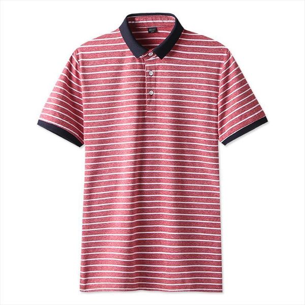 

england style striped fashion shirts mens polos short sleeve summer cotton breathable tee large 3xl high quality, White;black