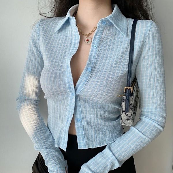 

long sleeve women blouses 2021 plus size turn-down collar blouse shirt casual elegant work wear chiffon shirts women's polos, White