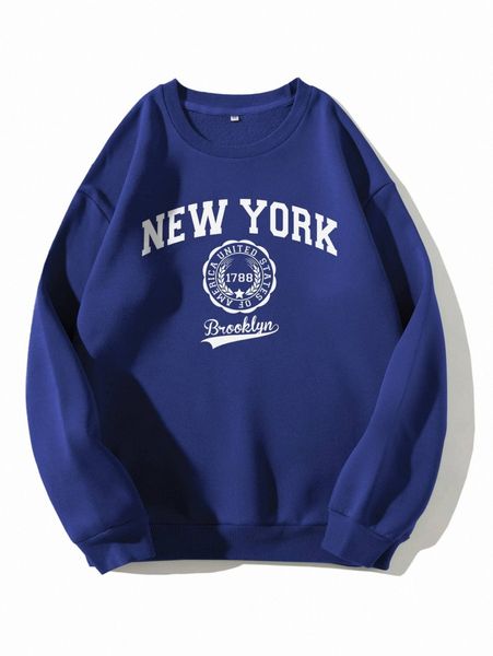 

letter graphic thermal lined sweatshirt 41rg#, White;black