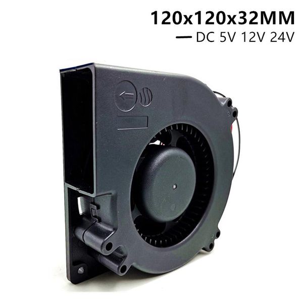 

fans & coolings dc 5v 12v 24v 12032 120x120x32mm two ball bearing blower fan centrifugal turbine cooling fan2pin