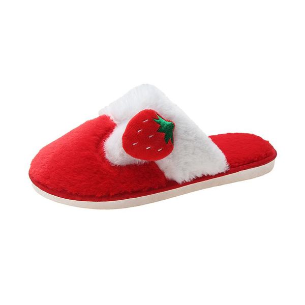 

slippers ladies lovely furry winter indoor slip-on warm bedroom couple floor shoes, Black