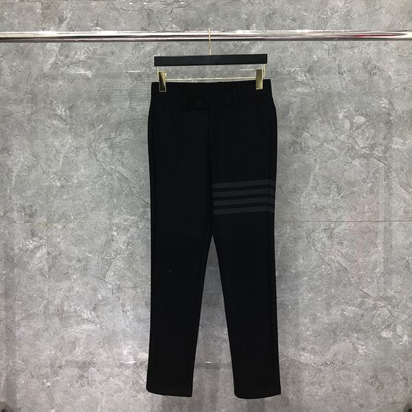

casual pants dongguan direct sale tb wool slim fit korean ins wind black four bar small trousers