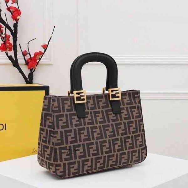

f original single level high-end gift box with double f cowhide women's hand-held bag zly bags handbag women luxurys bags