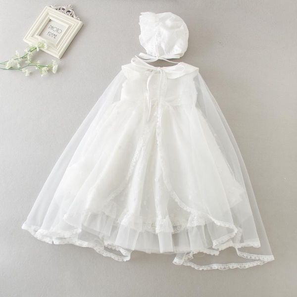 

girl's dresses 3pcs set infant baptism dress 2021 baby girl 1 year birthday ivory christening gowns for kids 3-24m, Red;yellow